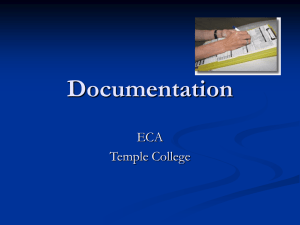 Documentation ECA Temple College
