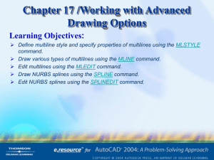 Chapter 17 /Working with Advanced Drawing Options Learning Objectives: