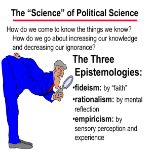 The “Science” of Political Science