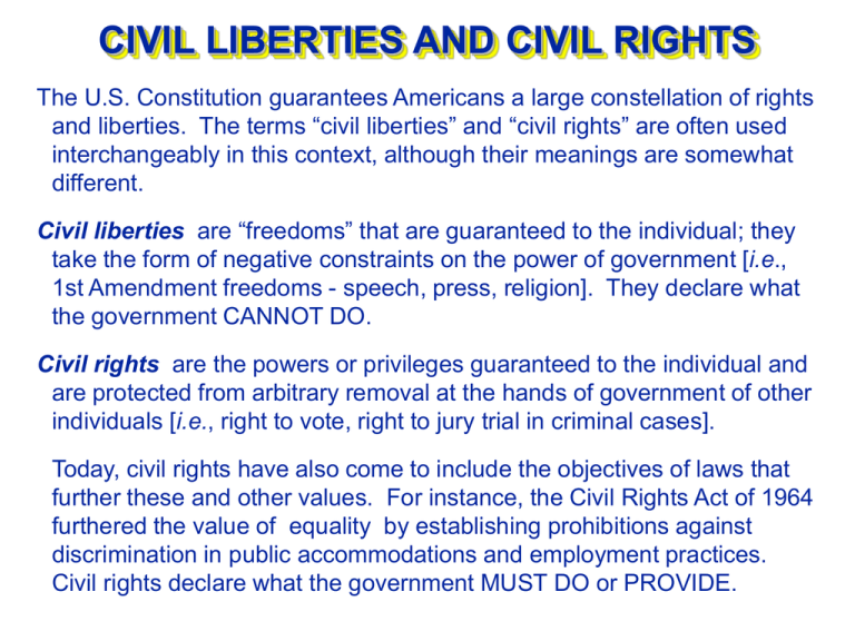 essay on civil liberty