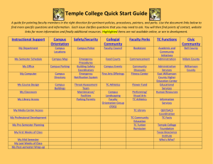 Temple College Quick Start Guide