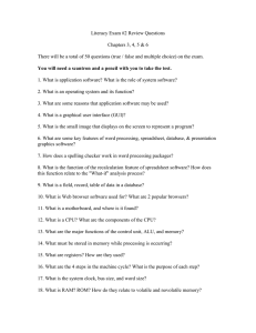 Literacy Exam #2 Review Questions Chapters 3, 4, 5 &amp; 6