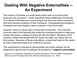 Dealing With Negative Externalities -- An Experiment