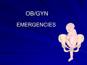 OB/GYN EMERGENCIES