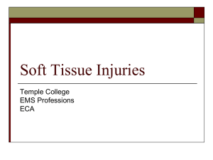 Soft Tissue Injuries Temple College EMS Professions ECA