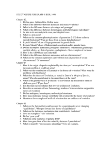 STUDY GUIDE FOR EXAM 4. BIOL 1406  Chapter 12.