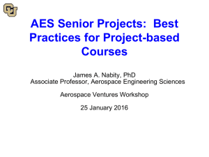 AES Senior Projects:  Best Practices for Project-based Courses