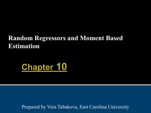 Random Regressors and Moment Based Estimation