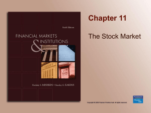 Chapter 11 The Stock Market