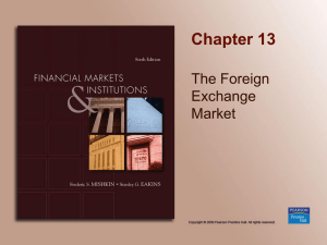 Chapter 13 The Foreign Exchange Market