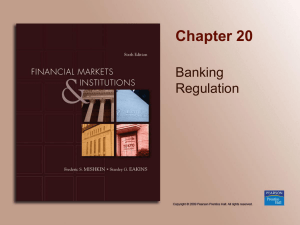 Chapter 20 Banking Regulation