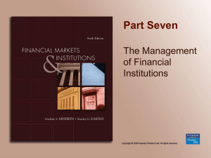 Part Seven The Management of Financial Institutions