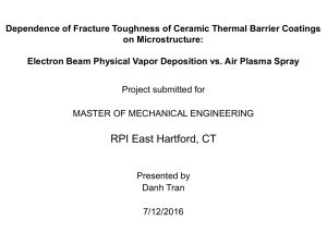 Dependence of Fracture Toughness of Ceramic Thermal Barrier Coatings on Microstructure: