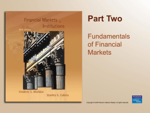 Part Two Fundamentals of Financial Markets
