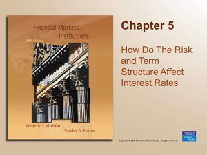 Chapter 5 How Do The Risk and Term Structure Affect