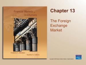 Chapter 13 The Foreign Exchange Market