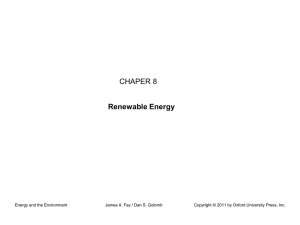 CHAPER 8 Renewable Energy