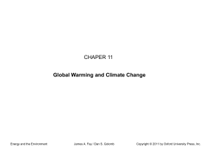 CHAPER 11 Global Warming and Climate Change
