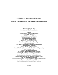 CU-Boulder: A Global Research University