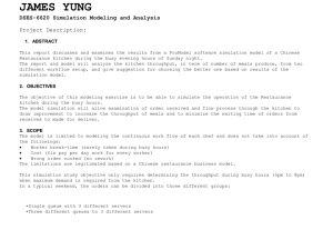 JAMES YUNG DSES-6620 Simulation Modeling and Analysis Project Description: