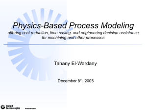 Physics-Based Process Modeling