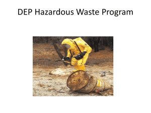 DEP Hazardous Waste Program