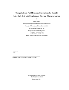 Computational Fluid Dynamic Simulation of a Straight