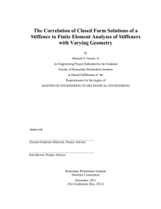 The Correlation of Closed Form Solutions of a with Varying Geometry