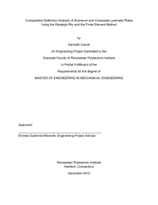 Comparative Deflection Analysis of Aluminum and Composite Laminate Plates