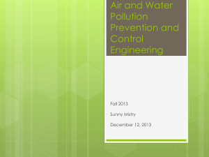 Air and Water Pollution Prevention and Control