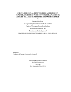 CIRCUMFERENTIAL TEMPERATURE VARIATION IN SUPERHEATER TUBES WITH MUTUAL IRRADIATION AS