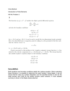 Chris Bickford Introduction to Finite Elements HW #4; Problem 3
