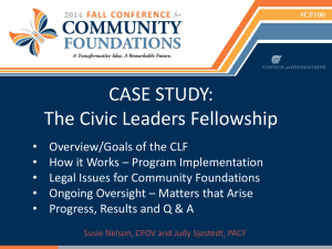 CASE STUDY: The Civic Leaders Fellowship