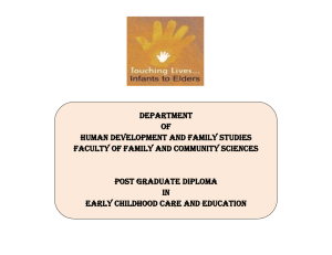 Department Of Human development and family studies