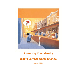 Protecting Your Identity What Everyone Needs to Know Second Edition