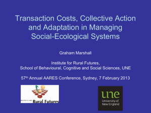 Transaction Costs, Collective Action and Adaptation in Managing Social-Ecological Systems