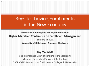 Keys to Thriving Enrollments in the New Economy