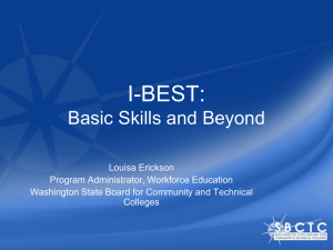 I-BEST: Basic Skills and Beyond