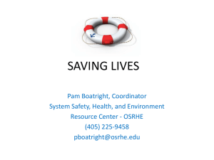 SAVING LIVES