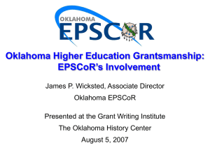 Oklahoma Higher Education Grantsmanship: EPSCoR’s Involvement