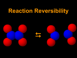  Reaction Reversibility