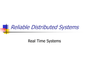 Reliable Distributed Systems Real Time Systems