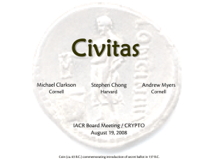 Civitas Michael Clarkson Stephen Chong Andrew Myers