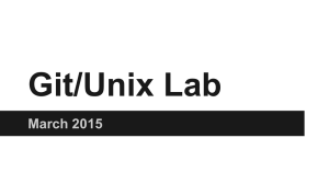 Git/Unix Lab March 2015