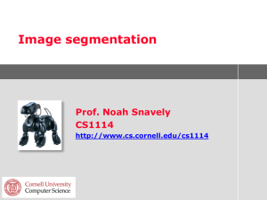 Image segmentation Prof. Noah Snavely CS1114