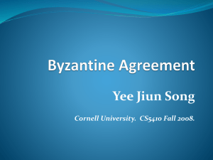 Yee Jiun Song Cornell University.  CS5410 Fall 2008.