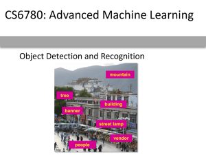 CS6780: Advanced Machine Learning Object Detection and Recognition mountain tree