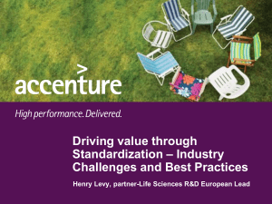 Driving value through – Industry Standardization Challenges and Best Practices