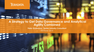 A Strategy to Get Data Governance and Analytical Agility Combined October 2015
