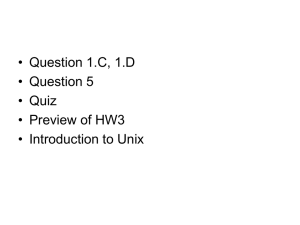 • Question 1.C, 1.D • Question 5 • Quiz • Preview of HW3